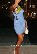 Sparkly Sweetheart Short Bodycon Homecoming Dress with Beading