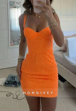 Sparkly Sweetheart Short Bodycon Homecoming Dress with Beading