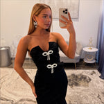 Mermaid Satin Sweetheart Prom Dresses Long Strapless Evening Party Gowns for Women