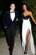 Stunning Sheath Sweetheart White Long Prom Dress with Appliques