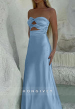 Sweetheart Mermaid Pleats Sleek Simple Prom Dresses