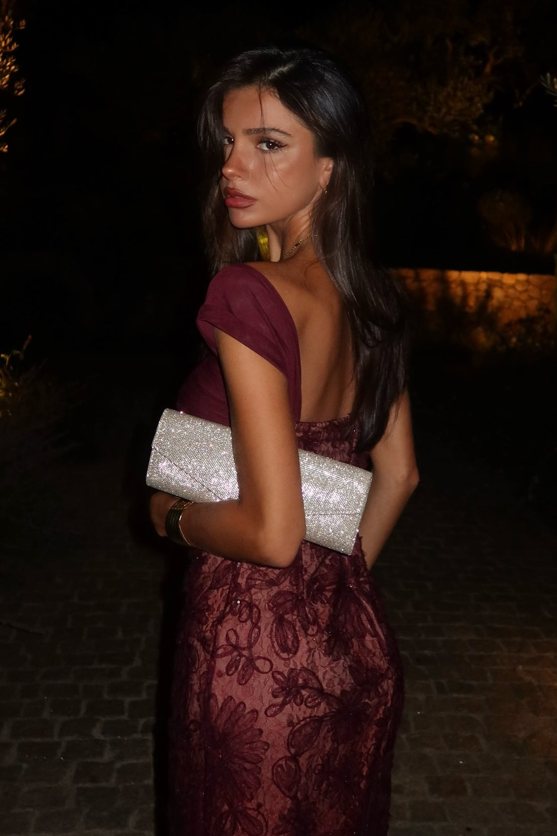 Mermaid Sweetheart Burgundy Long Prom Dress with Lace