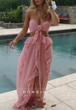 Trendy Sweetheart Mint Green A-Line Long Prom Dress with 3D Flowers