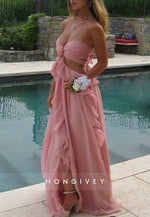 Trendy Sweetheart Mint Green A-Line Long Prom Dress with 3D Flowers