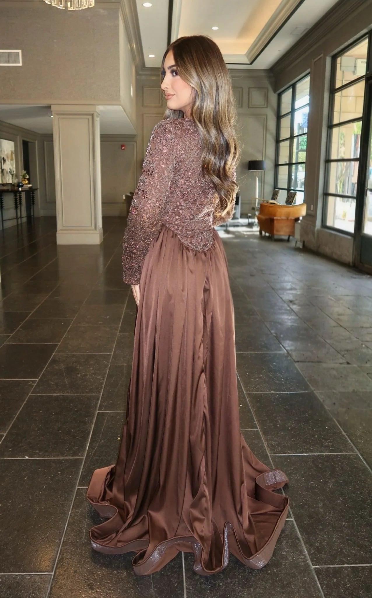 Long Sleeveless Applique Mermaid Floor-Length Formal Women Evening Dress