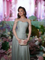 Beaded Sparkle Spaghetti Straps Sleeveless Mermaid Evening Dress