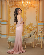 Elegant Off the Shoulder Beaded Sparkle Mermaid Evening Dress Floor-Length