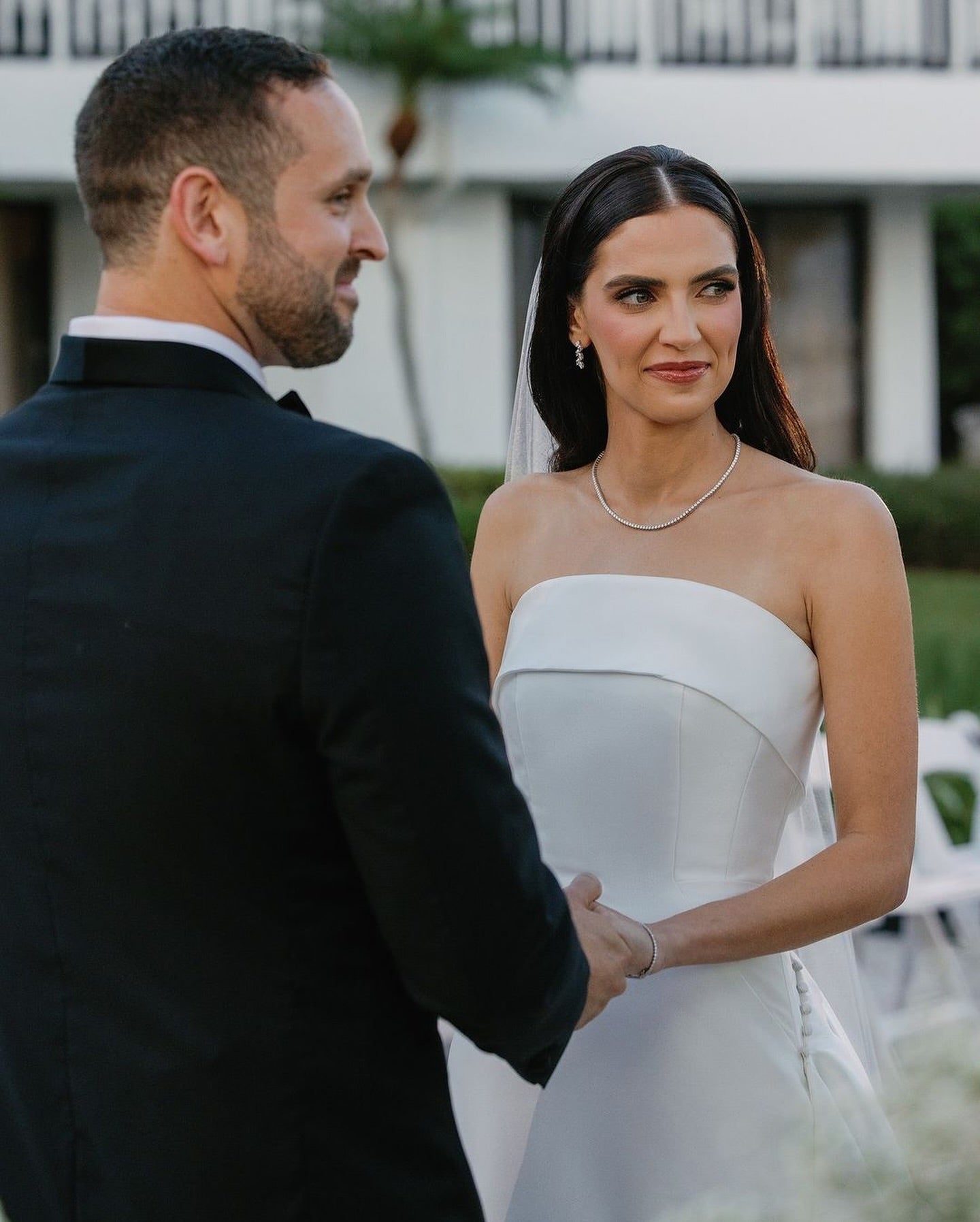 Strapless Sleeveless Mermaid Court Train Floor-Length Wedding Dress