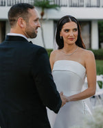 Strapless Sleeveless Mermaid Court Train Floor-Length Wedding Dress