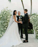 Strapless Sleeveless Mermaid Court Train Floor-Length Wedding Dress