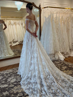 Off-the-Shoulder Lace A-Line Wedding Dress