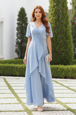 Embroidered Jumpsuit with Asymmetrical Skirt