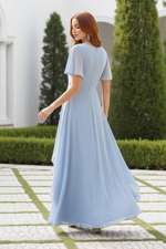 Embroidered Jumpsuit with Asymmetrical Skirt