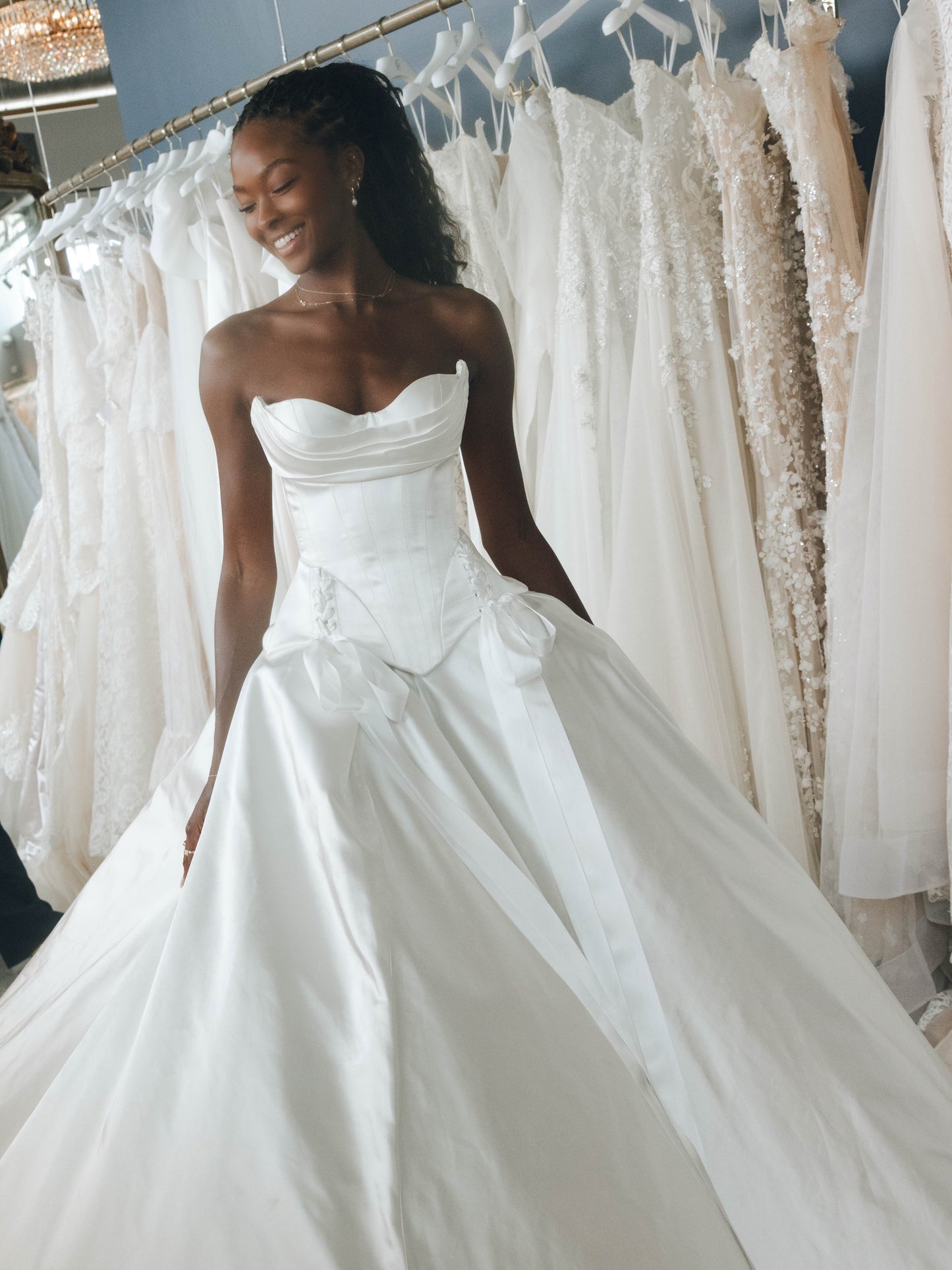 Strapless Sweetheart Corset Ball Gown Wedding Dress