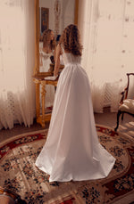 Corset Sweetheart A-Line Wedding Dress with Slit