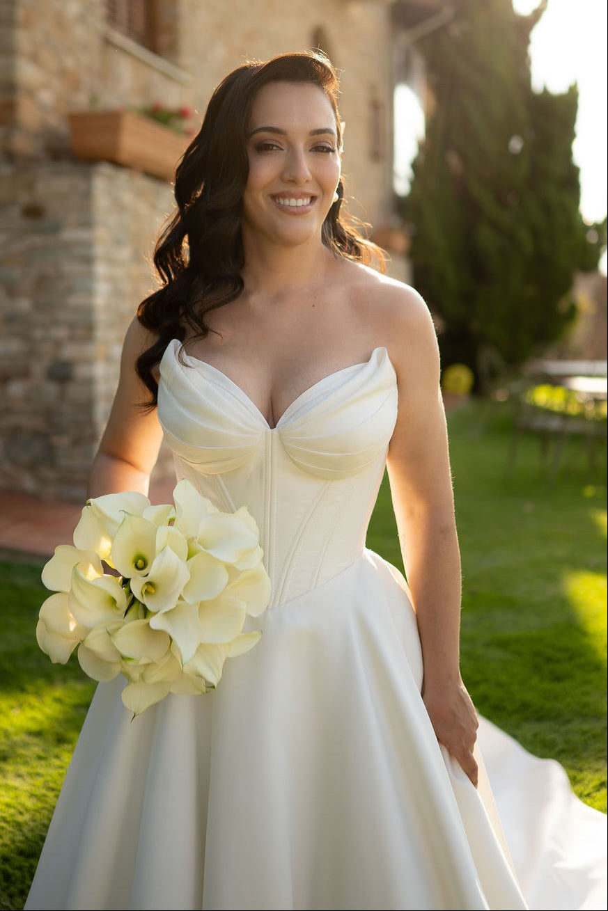 Corset Sweetheart Ball Gown Wedding Dress