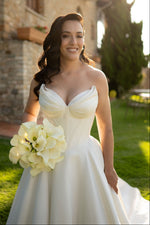 Corset Sweetheart Ball Gown Wedding Dress