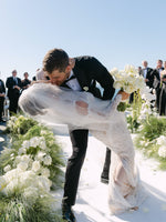 Long Sleeve Lace Mermaid Wedding Gown with Cold Shoulder
