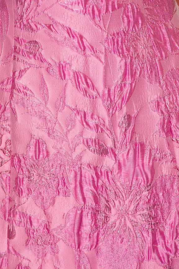 Structured Jacquard A-Line Mini Dress