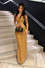 Off-Shoulder Corset Mermaid Evening Gown with Lace-Up Back