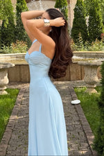 A-Line Sweetheart Lace-Up Back Evening Gown