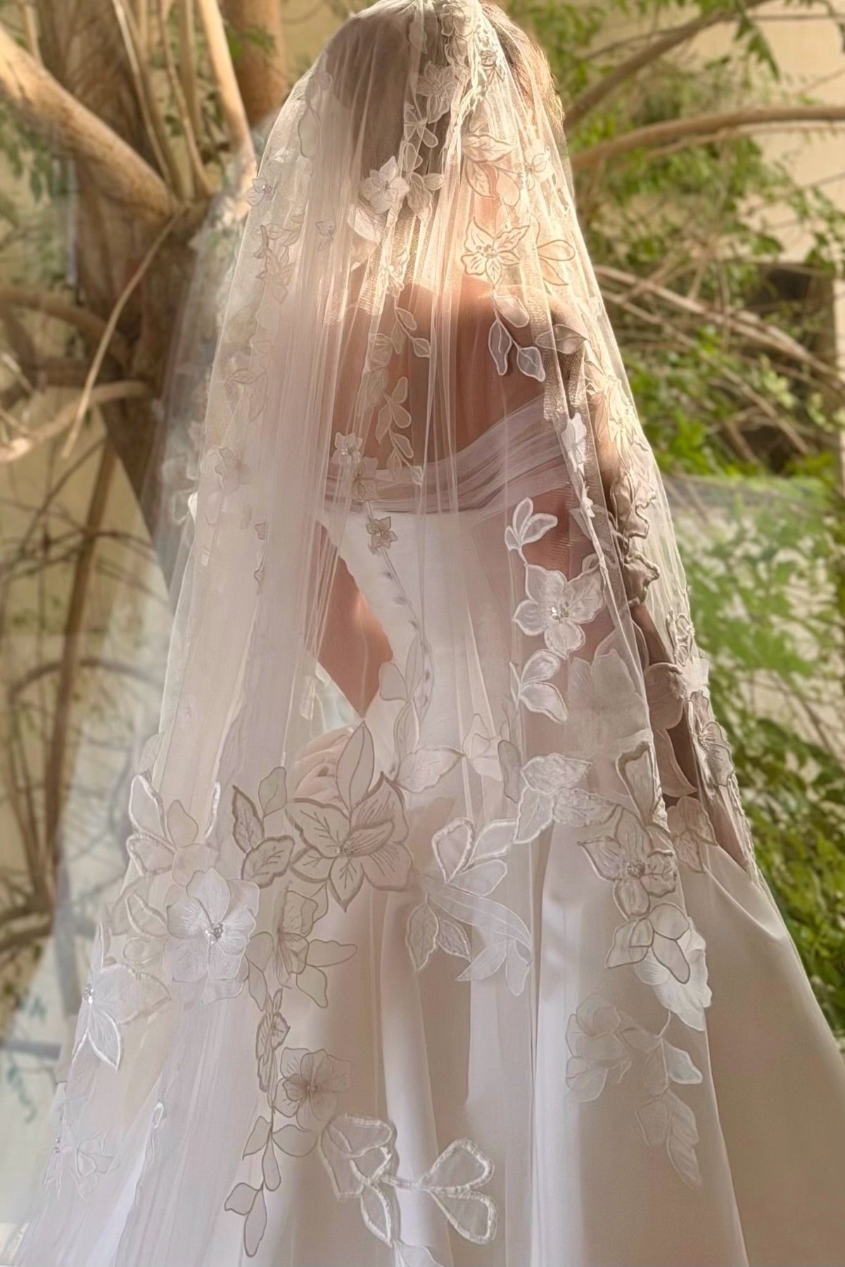 Ruched Corset Wedding Dress with Overskirt