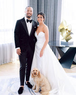 Strapless Sweetheart Mermaid Wedding Dress with Overskirt