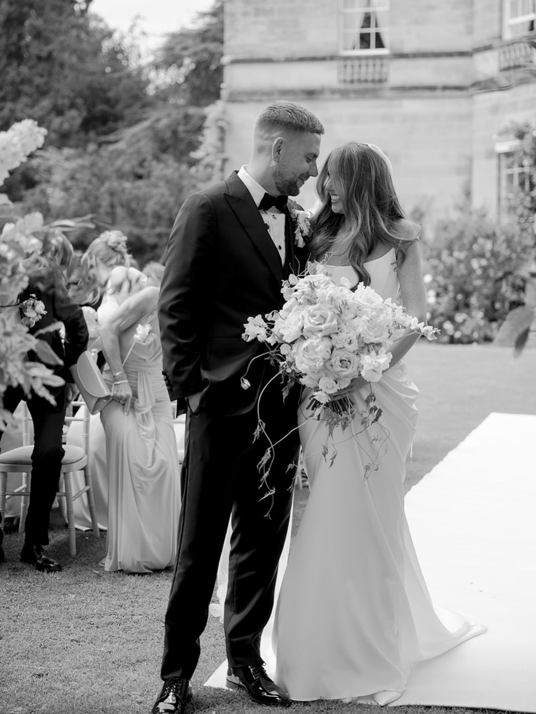 Strapless Satin Trumpet Wedding Dress with Train