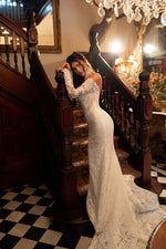 Long Sleeve Lace Mermaid Wedding Dress