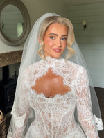 Strapless Lace Corset Ball Gown Wedding Dress
