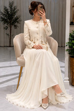 Embroidered Jacket and Chiffon Skirt Two-Piece Set