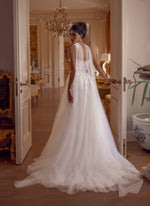 Sweetheart A-Line Tulle Wedding Dress with Corset Bodice