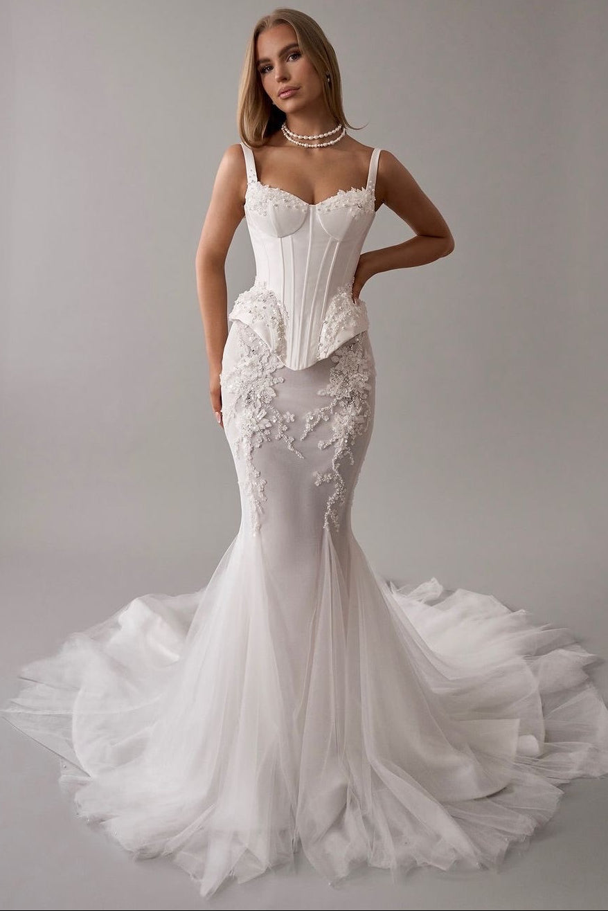 Lace Corset Mermaid Wedding Dress
