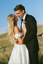 Off-the-Shoulder Ball Gown Wedding Dress