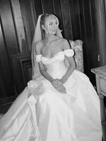 Off-the-Shoulder Ball Gown Wedding Dress