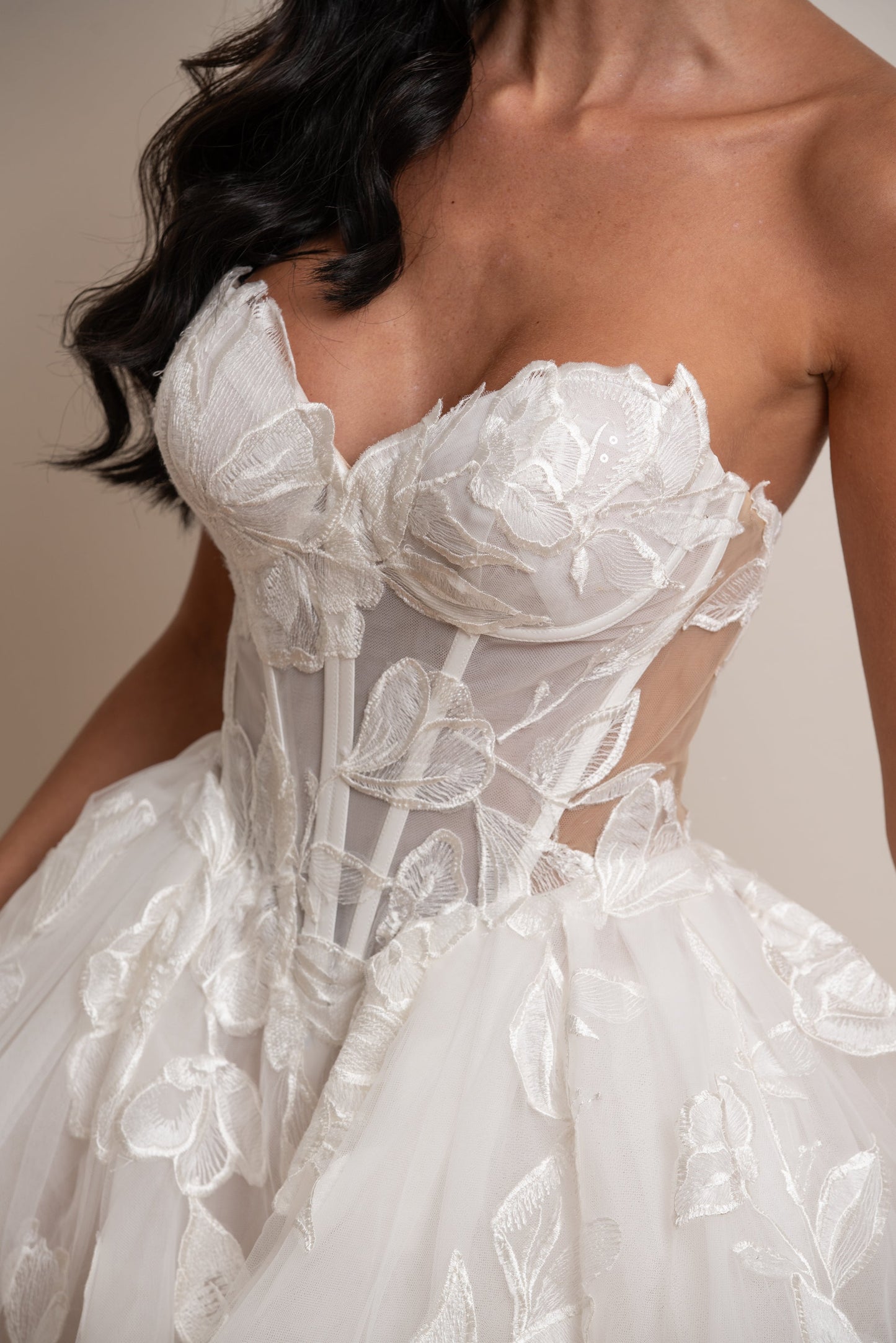 Strapless Sweetheart Lace Corset Mini Dress