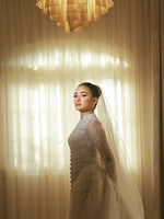 Long Sleeve Lace Ball Gown Wedding Dress