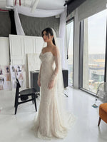 Strapless Sweetheart Beaded Mermaid Wedding Dress