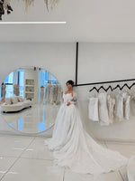 Long Sleeve Lace Corset Ball Gown Wedding Dress