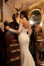 Long Sleeve Lace Mermaid Wedding Dress