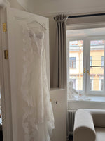 Off-Shoulder Lace Mermaid Bridal Gown with Train
