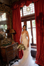 Lace Mermaid Wedding Dress with Corset Bodice