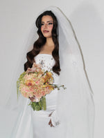 Off-Shoulder Beaded Mermaid Wedding Gown
