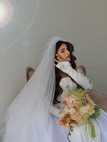 Off-Shoulder Beaded Mermaid Wedding Gown