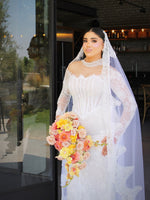 Off-Shoulder Corset Lace Mermaid Wedding Gown