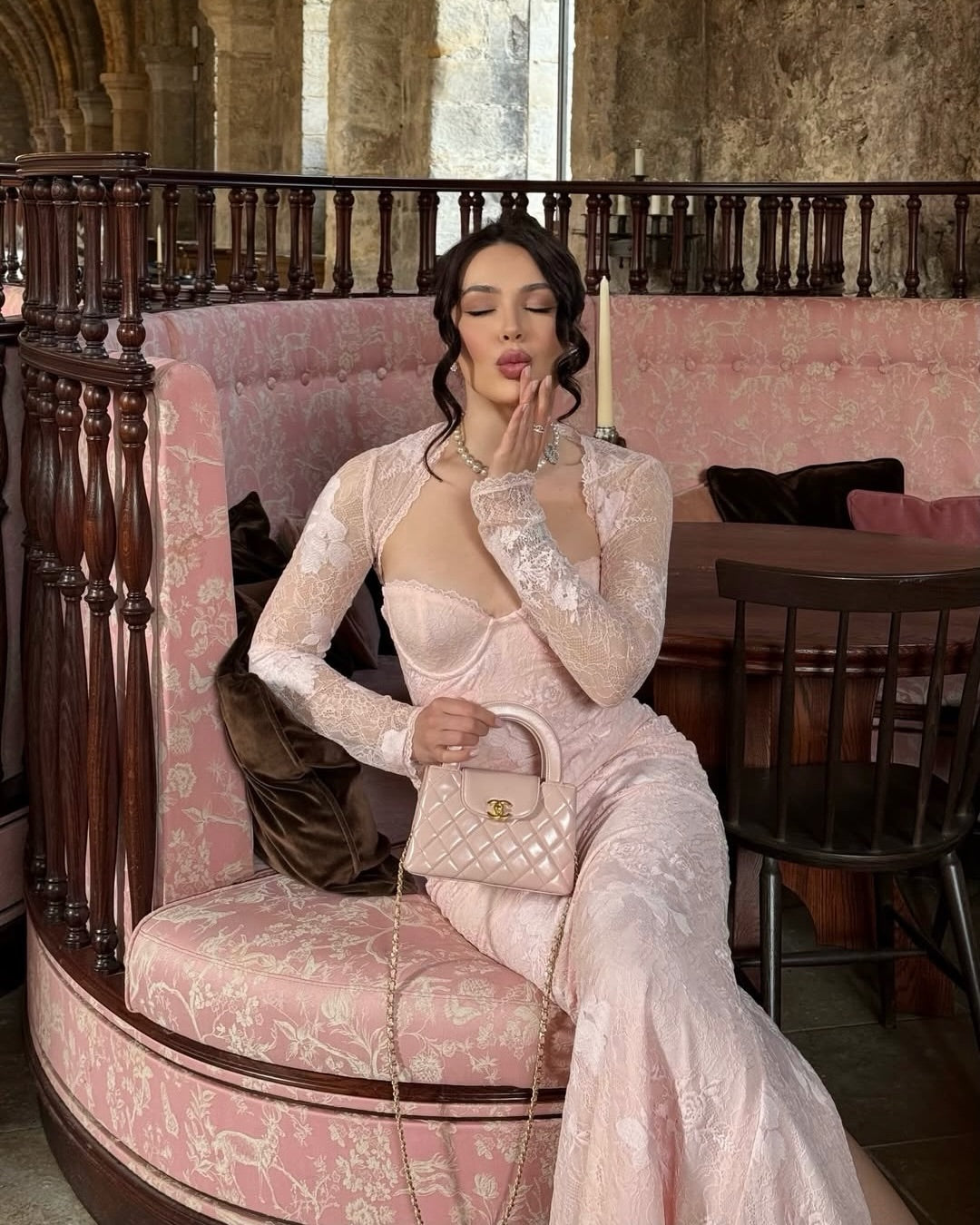 Lace Sweetheart Evening Gown with Bolero Jacket