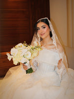 Long Sleeve Lace Ball Gown Wedding Dress