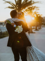 Off Shoulder Long Sleeve Lace Mermaid Wedding Dress