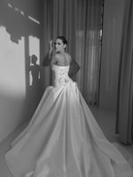 Strapless Beaded Ball Gown Wedding Dress