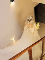 Long Sleeve Lace Ball Gown Wedding Dress